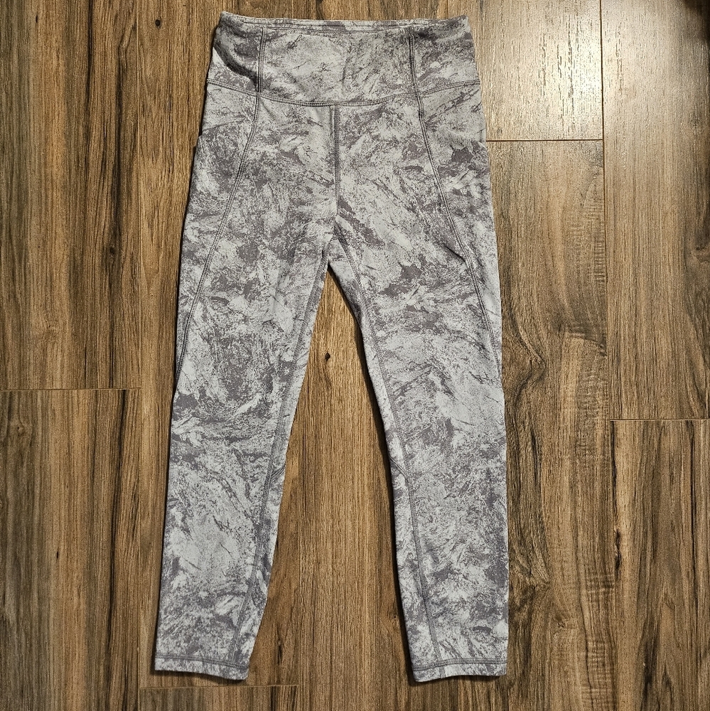 lululemon athletica Gray Marble Leggings